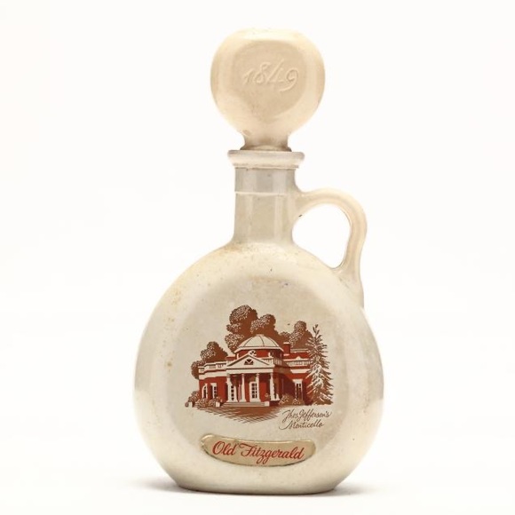 Vintage Old Fitzgerald Kentucky Straight Bourbon Whiskey Monticello Decanter - Picture 1 of 2